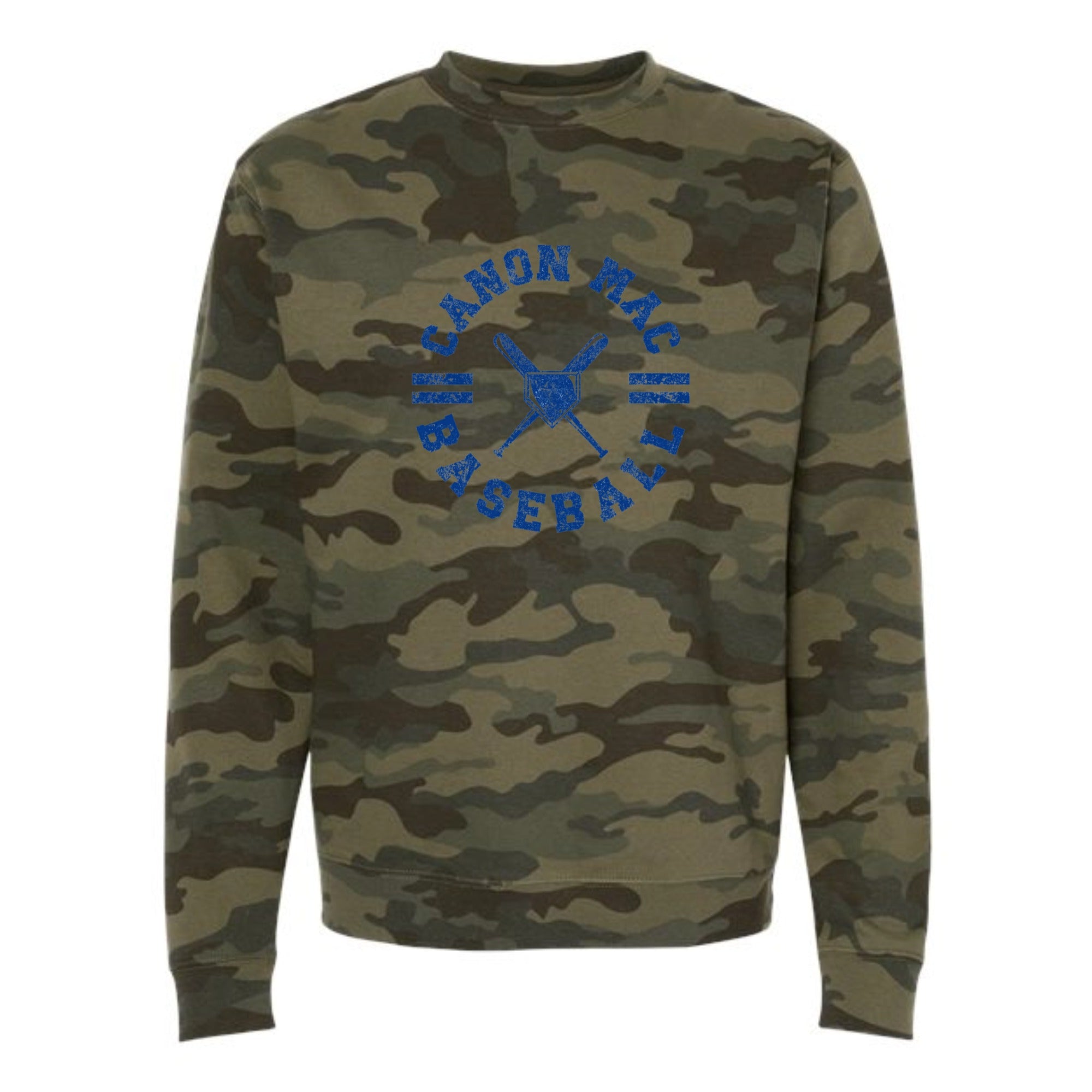 Canon Mac Baseball Circle Camo Crewneck Sweatshirt