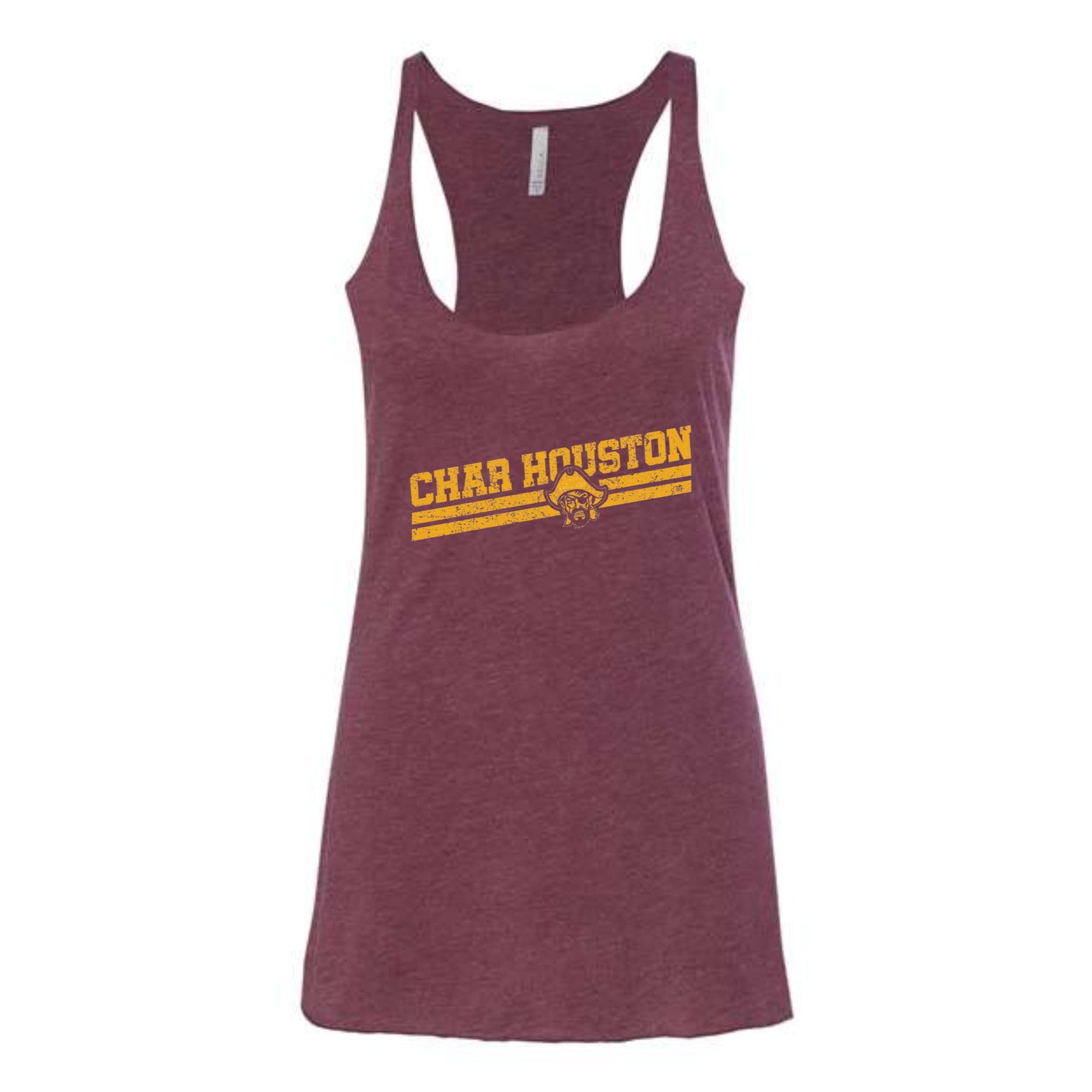 Chartiers Houston Slant Women's Tri-blend Racerback Tank