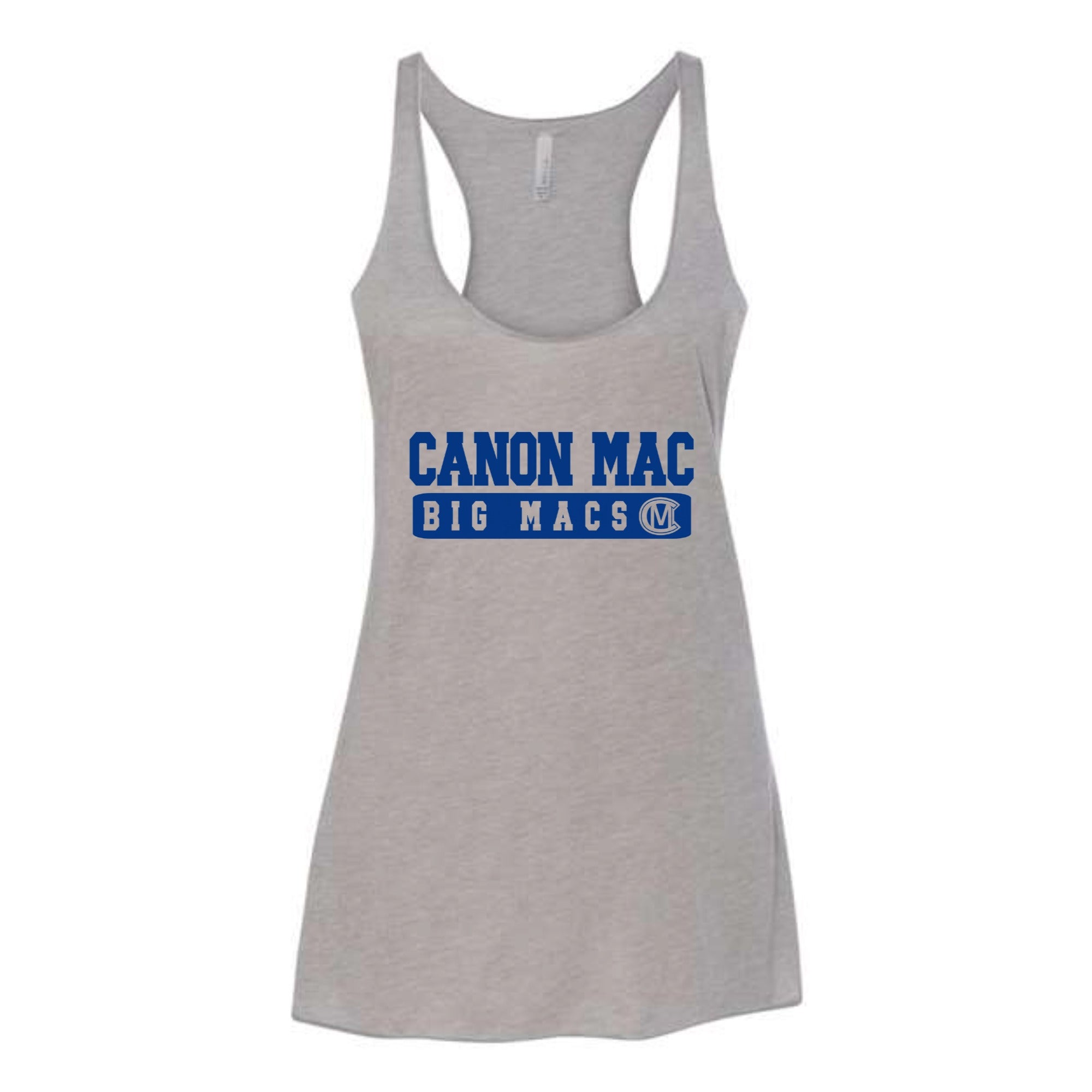 Canon Mac Big Macs Block Women's Tri-blend Racerback Tank