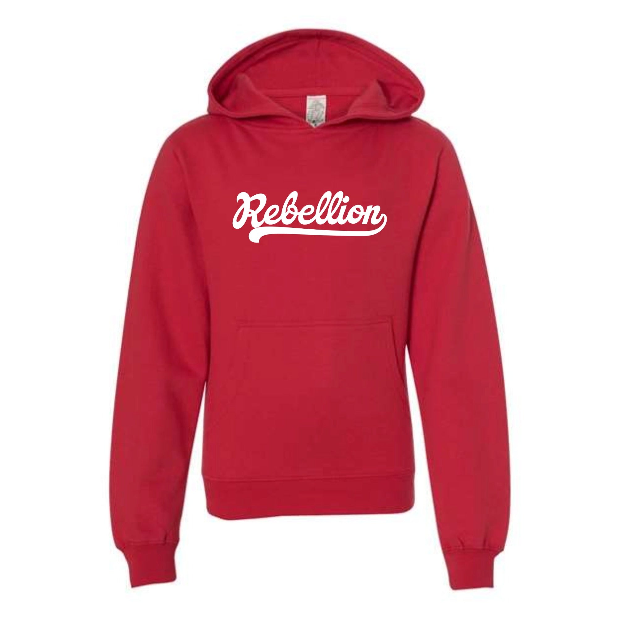 Rebellion Script Youth Midweight Hooded Sweatshirt