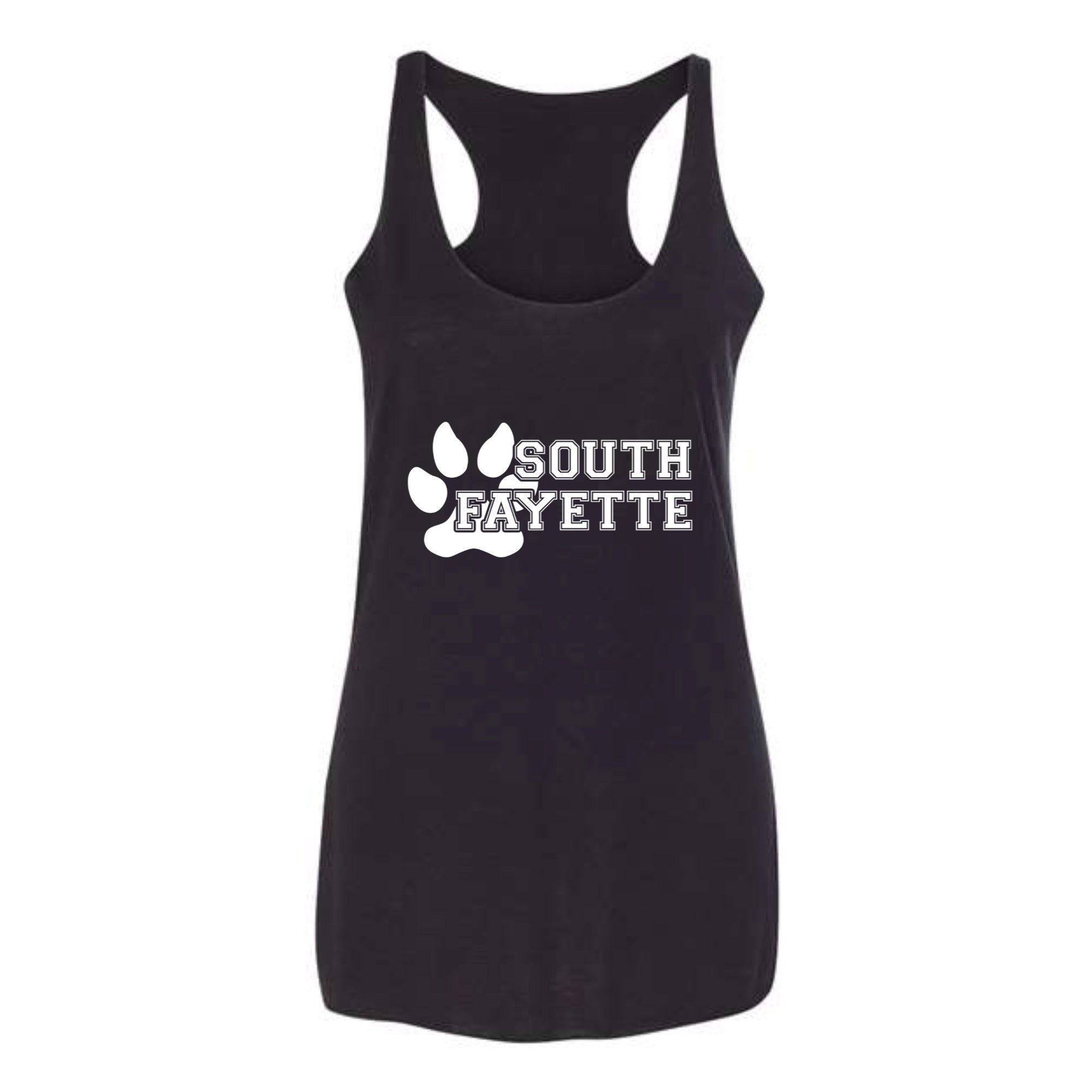 South Fayette Paw Women's Tri-blend Racerback Tank