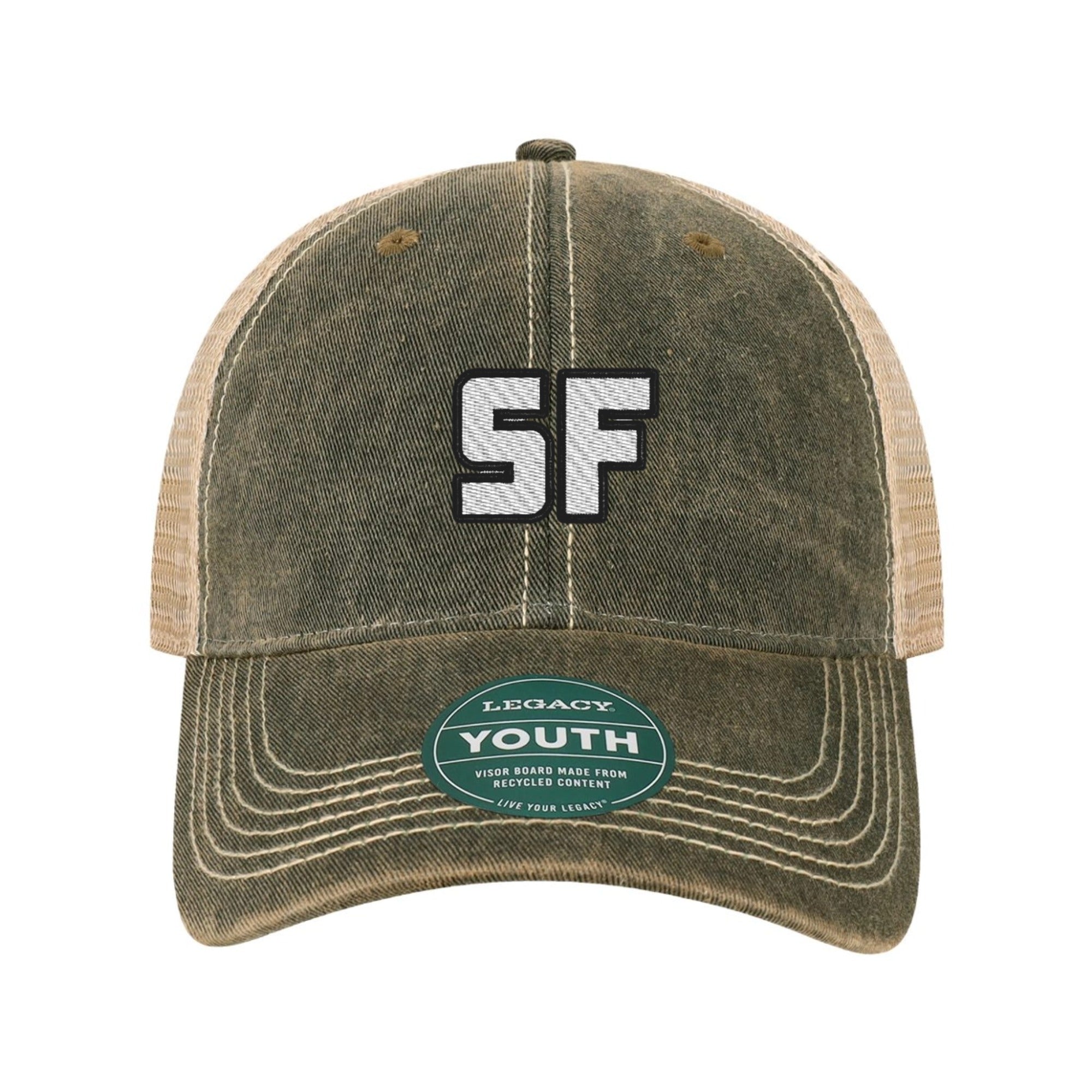 South Fayette SF White Youth Old Favorite Trucker Hat