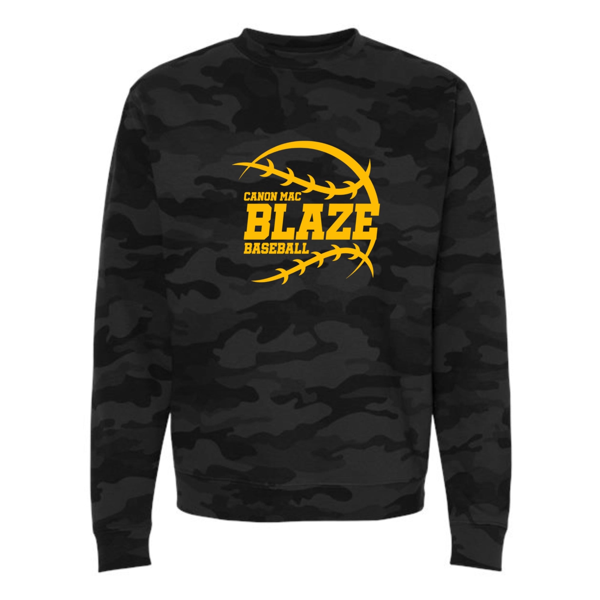 Canon Mac Blaze Baseball Camo Crewneck Sweatshirt