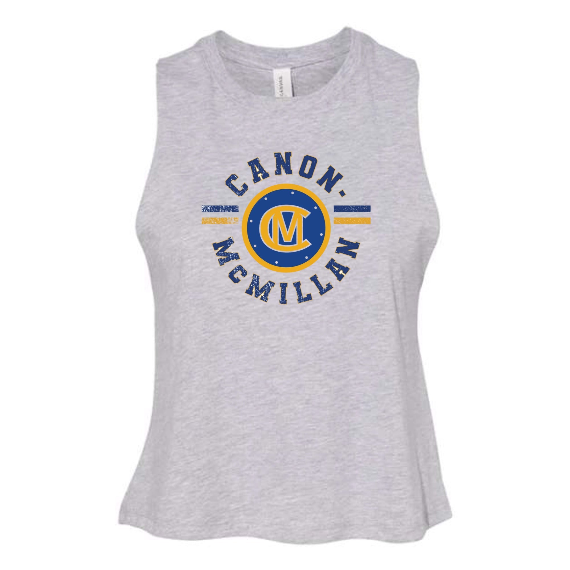 Canon Mac Circle Logo Women's Cropped Racerback Tank