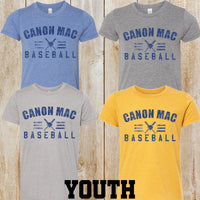 CM Baseball Youth tri-blend tee