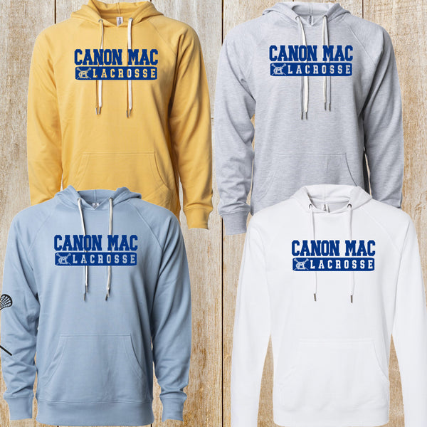 Canon Mac Lacrosse lightweight loopback Terry hoodie