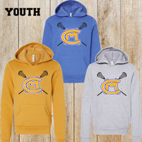 Canon Mac Lacrosse youth Bella + Canvas fleece hoodie