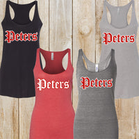 Peters Womens Racerback Tank