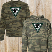 SHAHA forest camo crewneck sweatshirt or hoodie