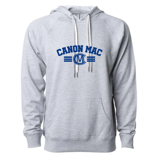 Canon Mac Bold Royal Lightweight Loopback Terry Hooded Sweatshirt