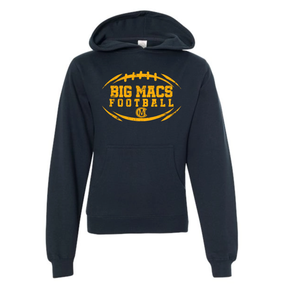 Canon Mac Big Macs Football Youth Midweight Hooded Sweatshirt