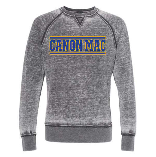 Canon Mac Blue Gold Vintage Zen Crewneck Sweatshirt