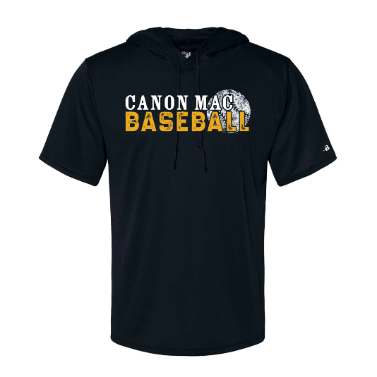 Canon Mac Baseball Distressed B-Core Performance Hooded Tee