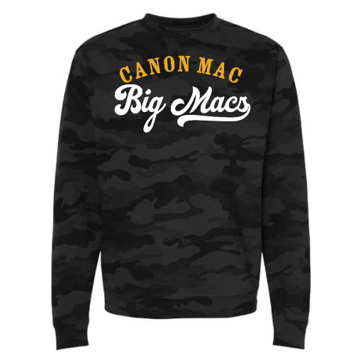 Canon Mac Big Macs Camo Crewneck Sweatshirt