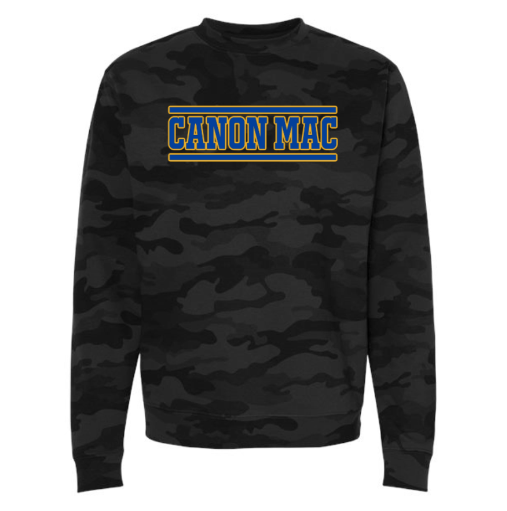 Canon Mac Blue Gold Stripe Camo Crewneck Sweatshirt