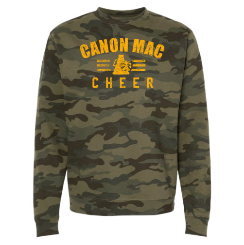 Canon Mac Cheer Bold Camo Crewneck Sweatshirt