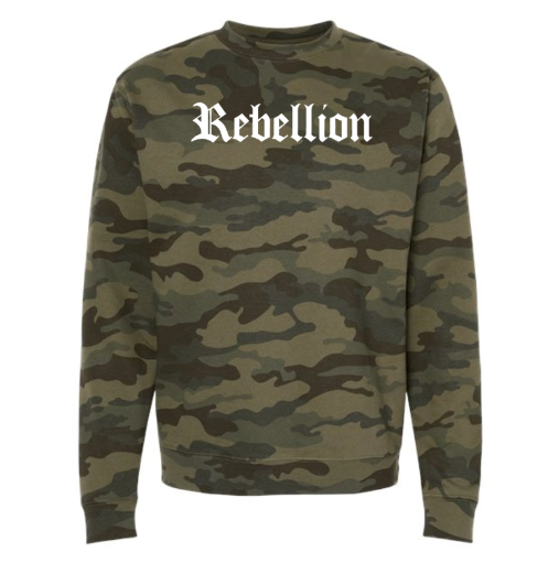 Rebellion Vintage Camo Crewneck Sweatshirt