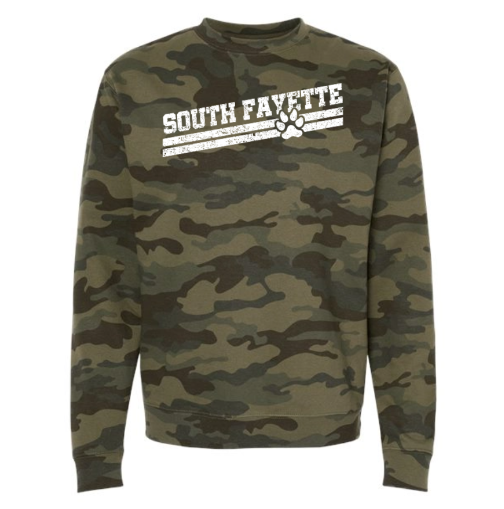 South Fayette Slant Camo Crewneck Sweatshirt