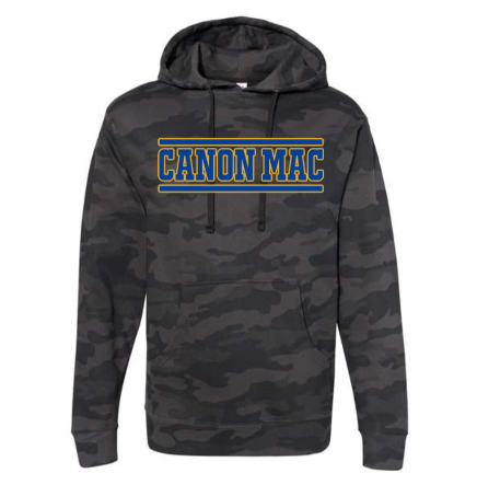 Canon Mac Blue Gold Stripe Camo Hooded Sweatshirt