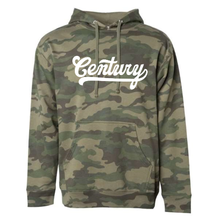 Century Soccer Script Camo Hooded Sweatshirt