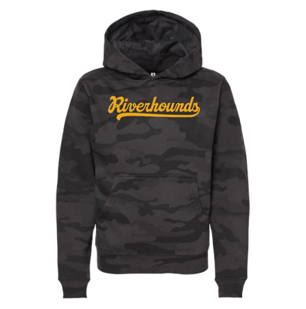 Riverhounds Script Youth Camo Hooded Sweatshirt