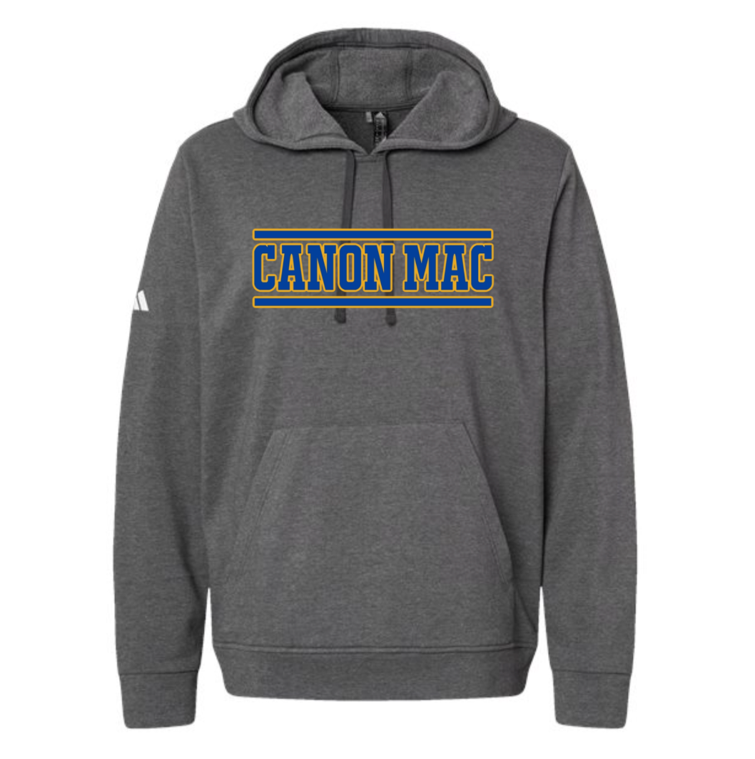 Canon Mac Blue Gold Stripe Fleece Hooded Unisex Sweatshirt