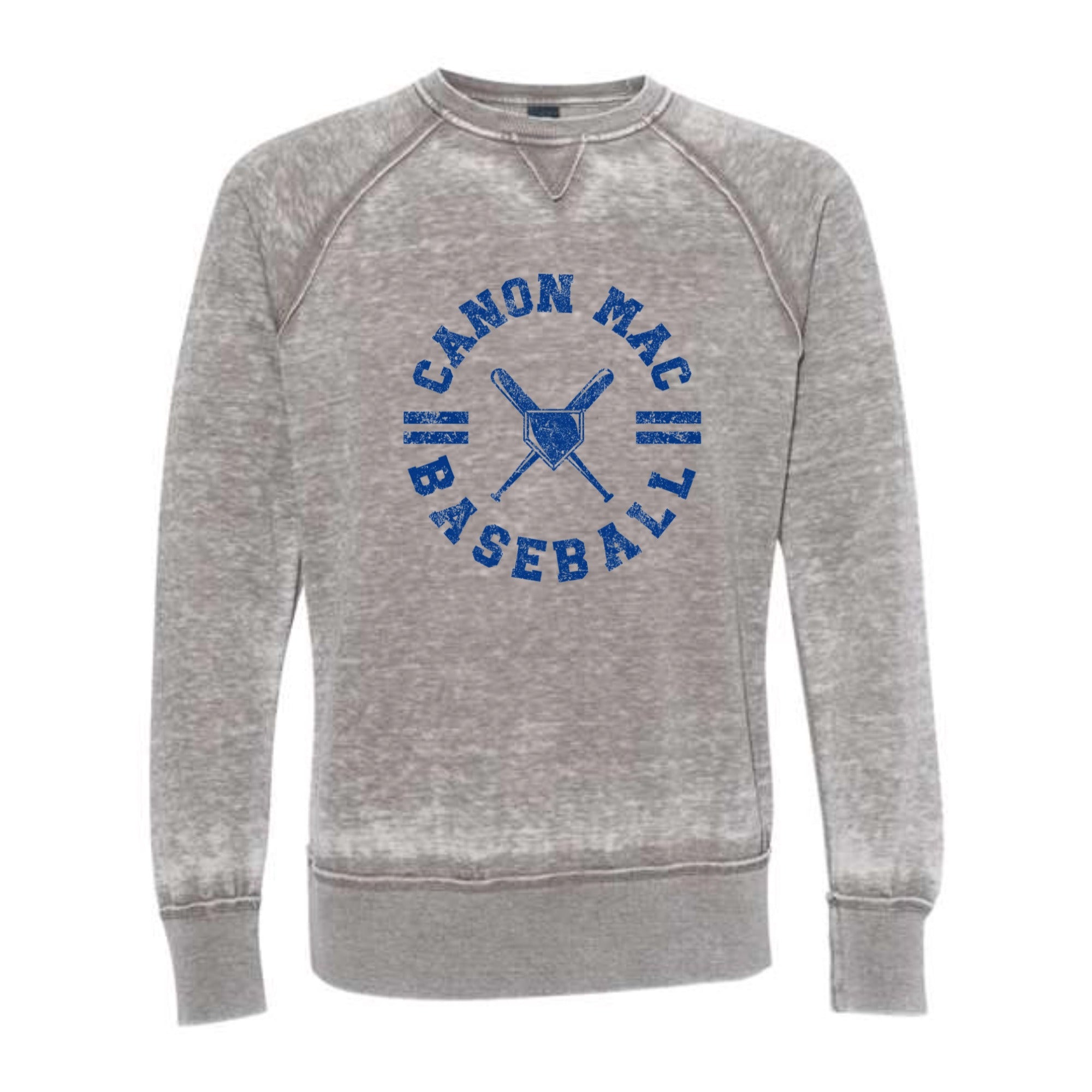 Canon Mac Baseball Circle Vintage Zen Crewneck Sweatshirt