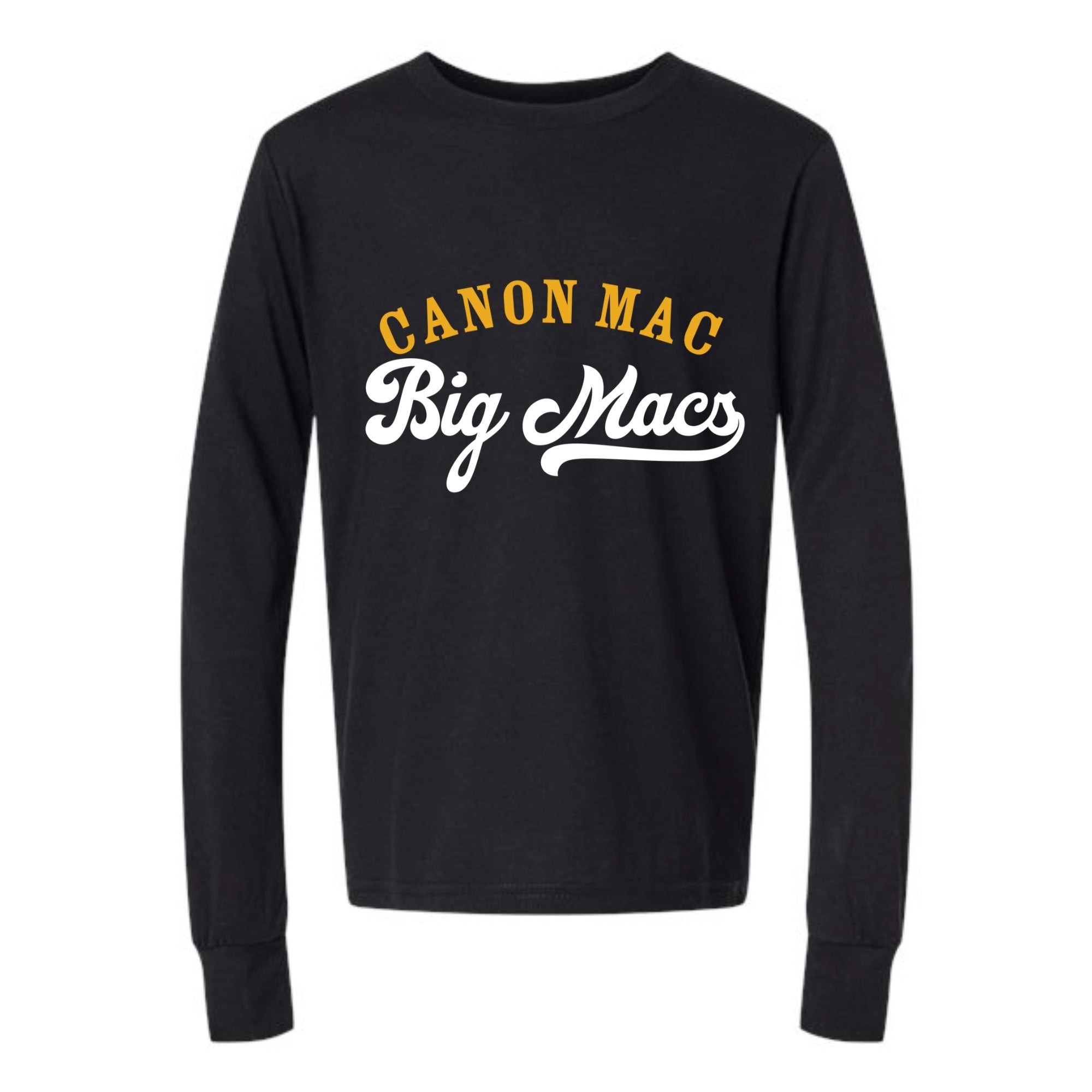 Canon Mac Big Macs Youth Long Sleeved Tri-blend Tee