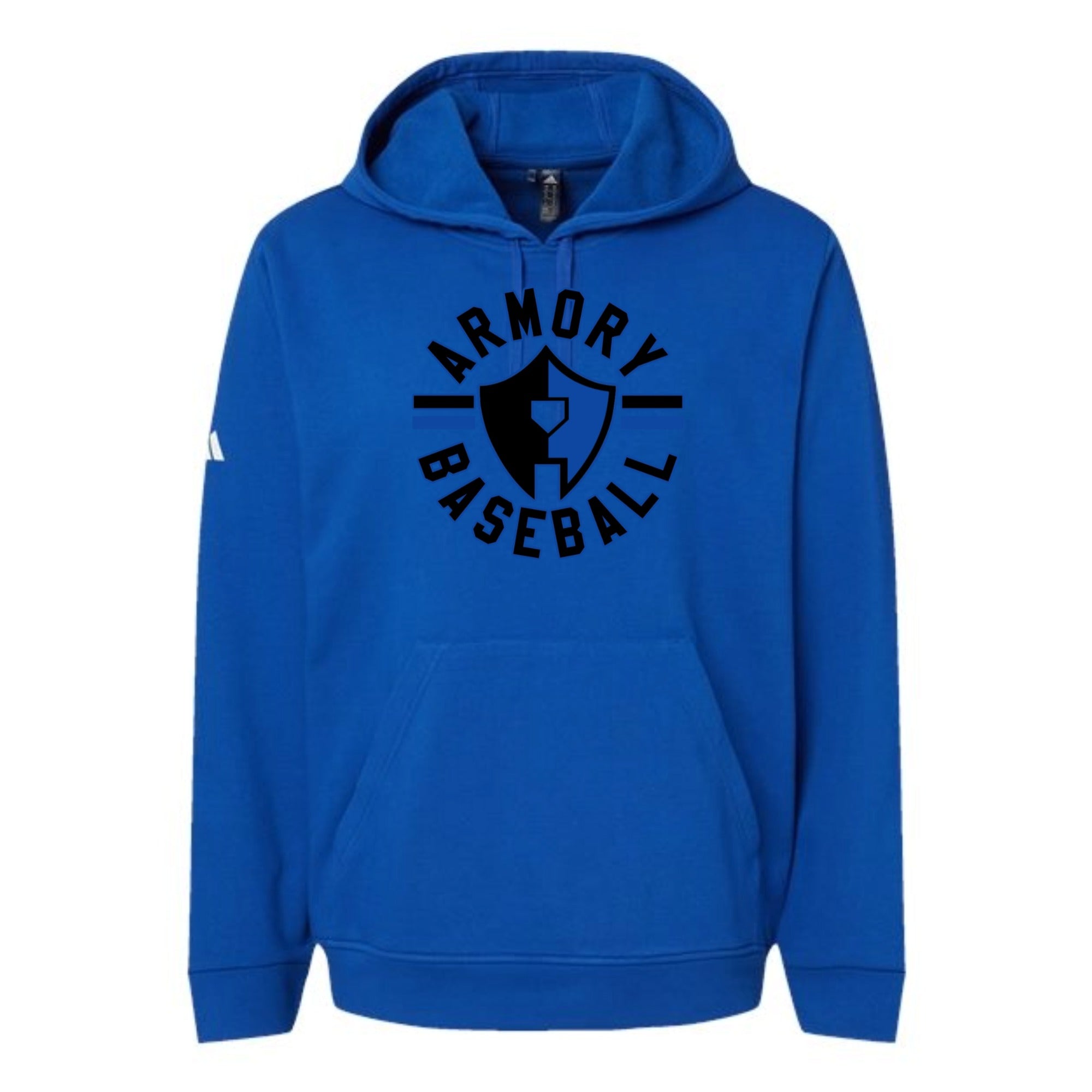 Armory Baseball Circle Fleece Hooded Unisex Sweatshirt