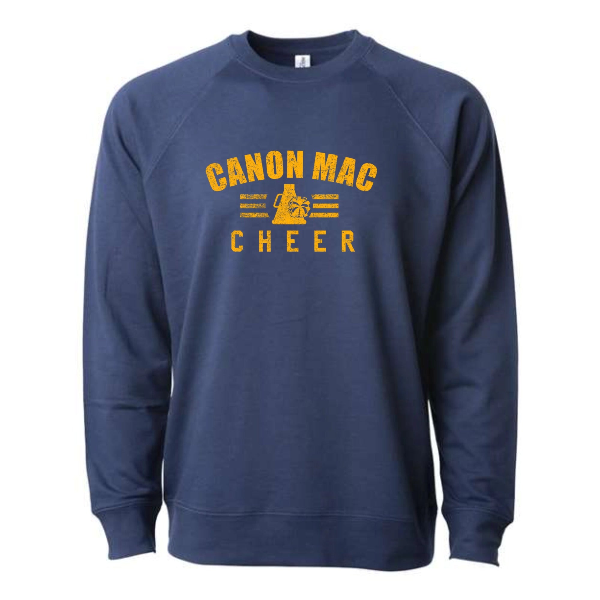 Canon Mac Cheer Bold Lightweight Loopback Terry Crewneck Sweatshirt