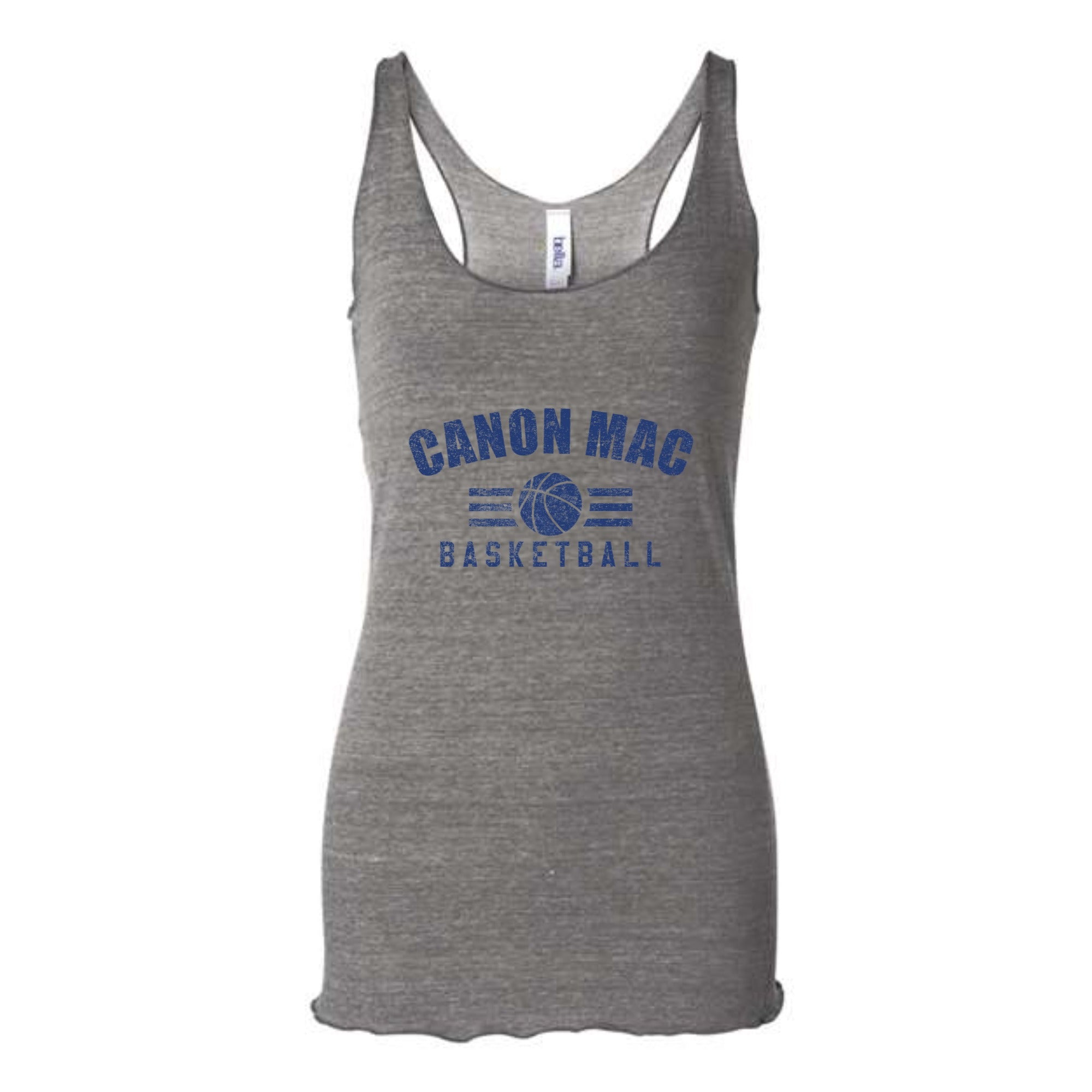 Canon Mac Basketball Bold Women's Tri-blend Racerback Tank