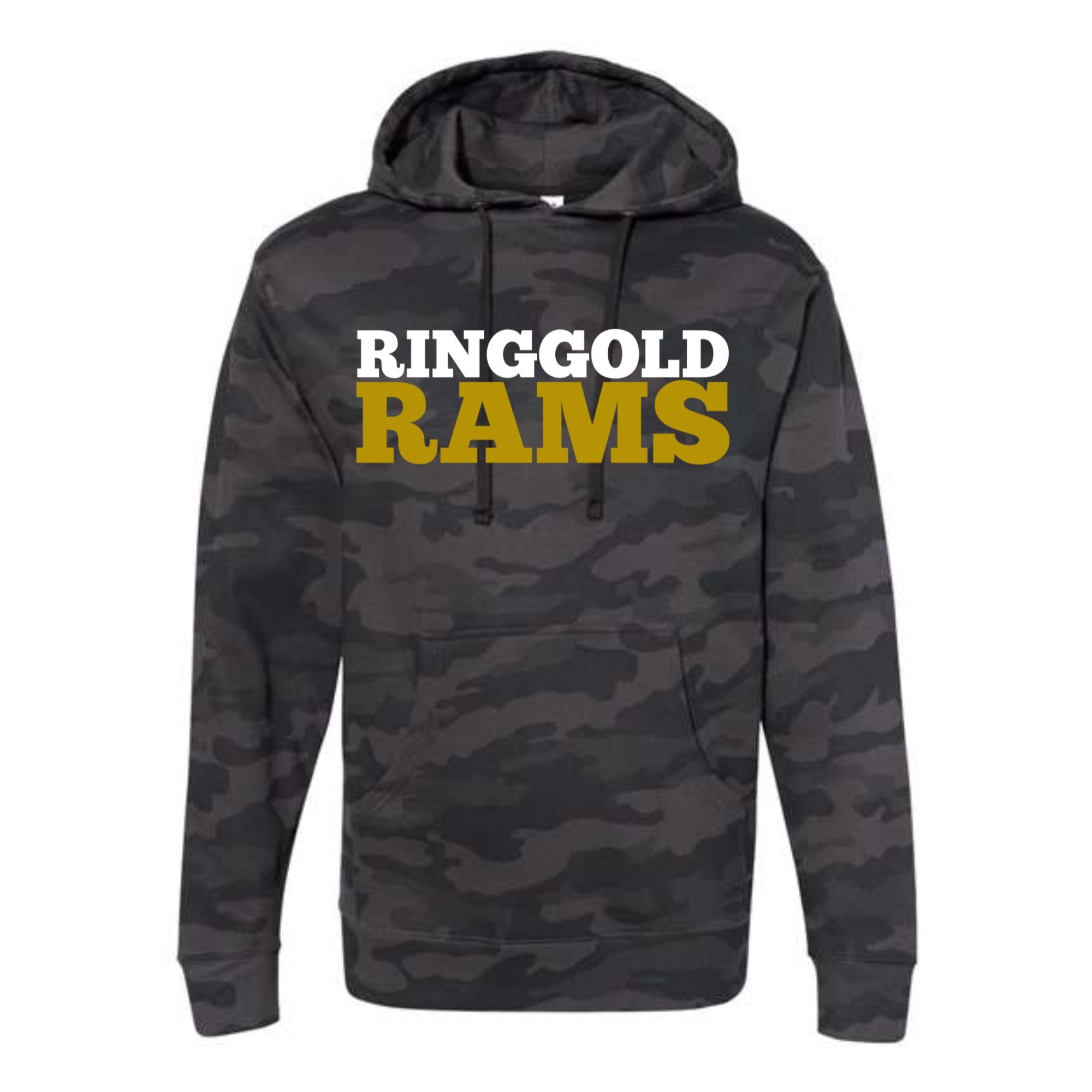 Ringgold Rams Block Camo Hooded Sweatshirt