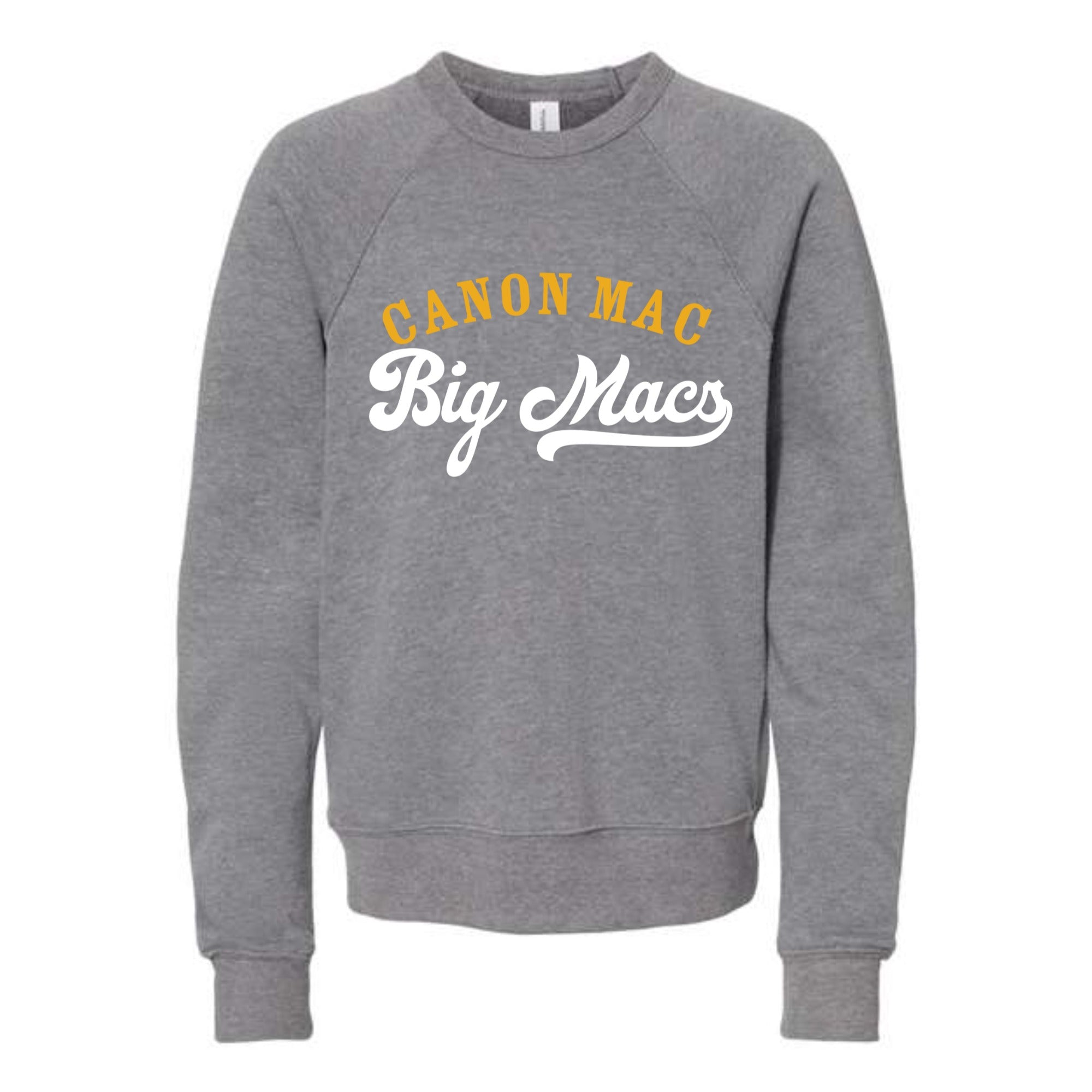 Canon Mac Big Macs Youth Fleece Crewneck Sweatshirt