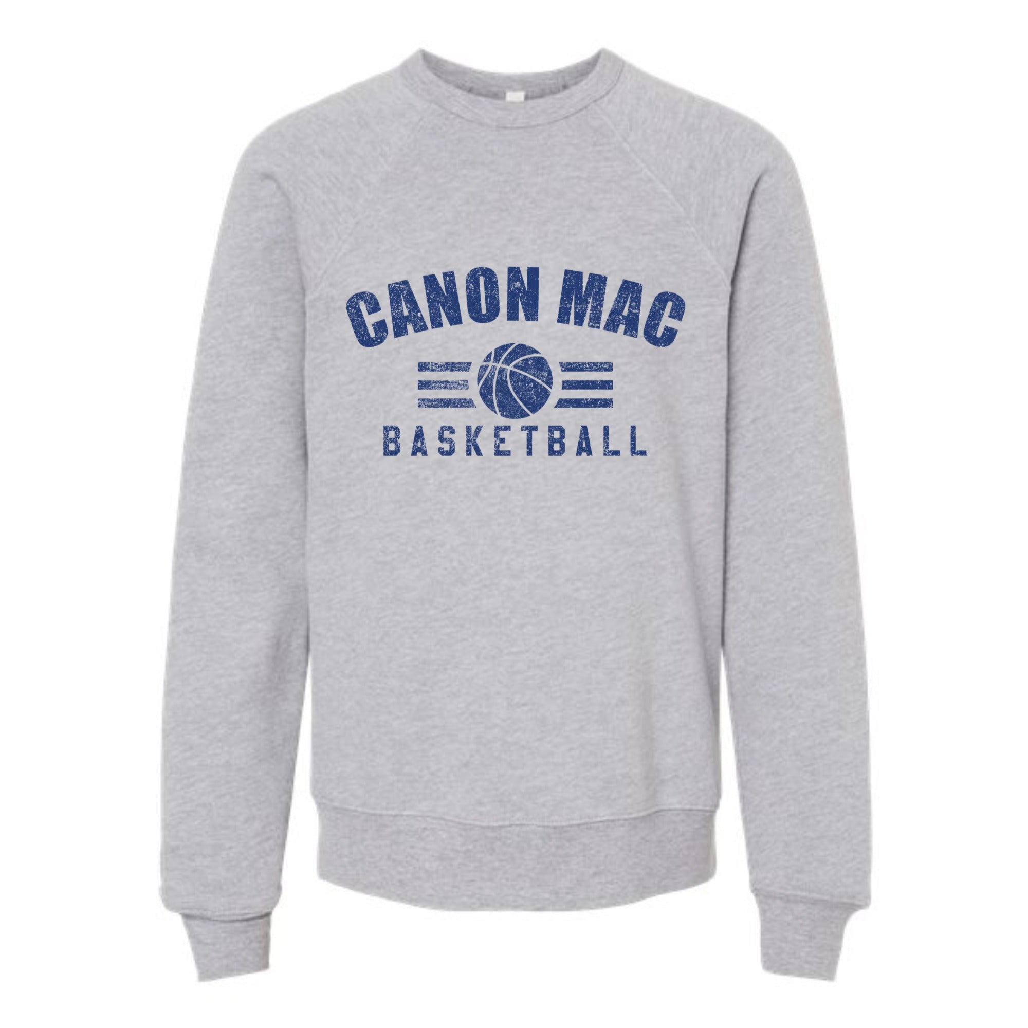 Canon Mac Basketball Bold Youth Fleece Crewneck Sweatshirt