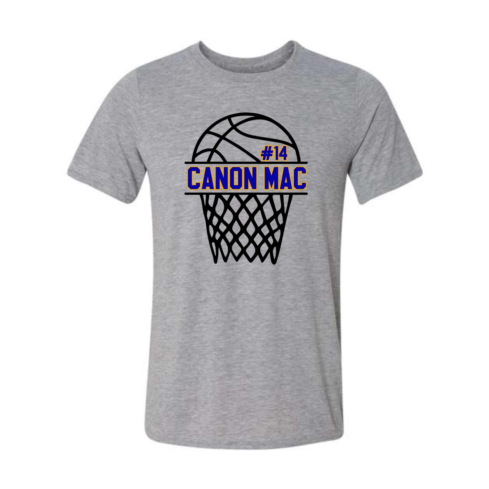 Canon Mac Basketball Sublimation with Number Performance Youth Tee