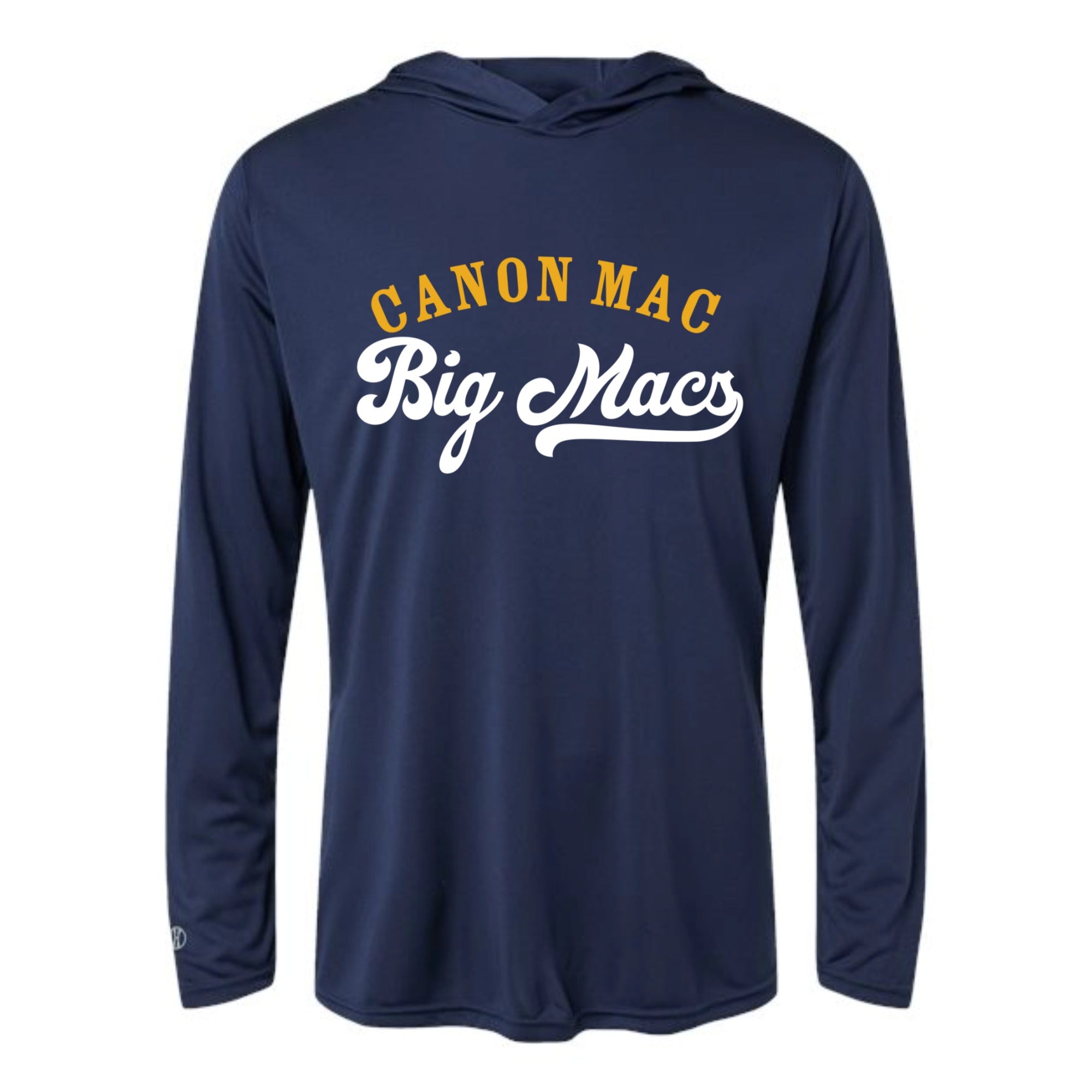 Canon Mac Big Macs Unisex Hooded Long Sleeved Performance Tee