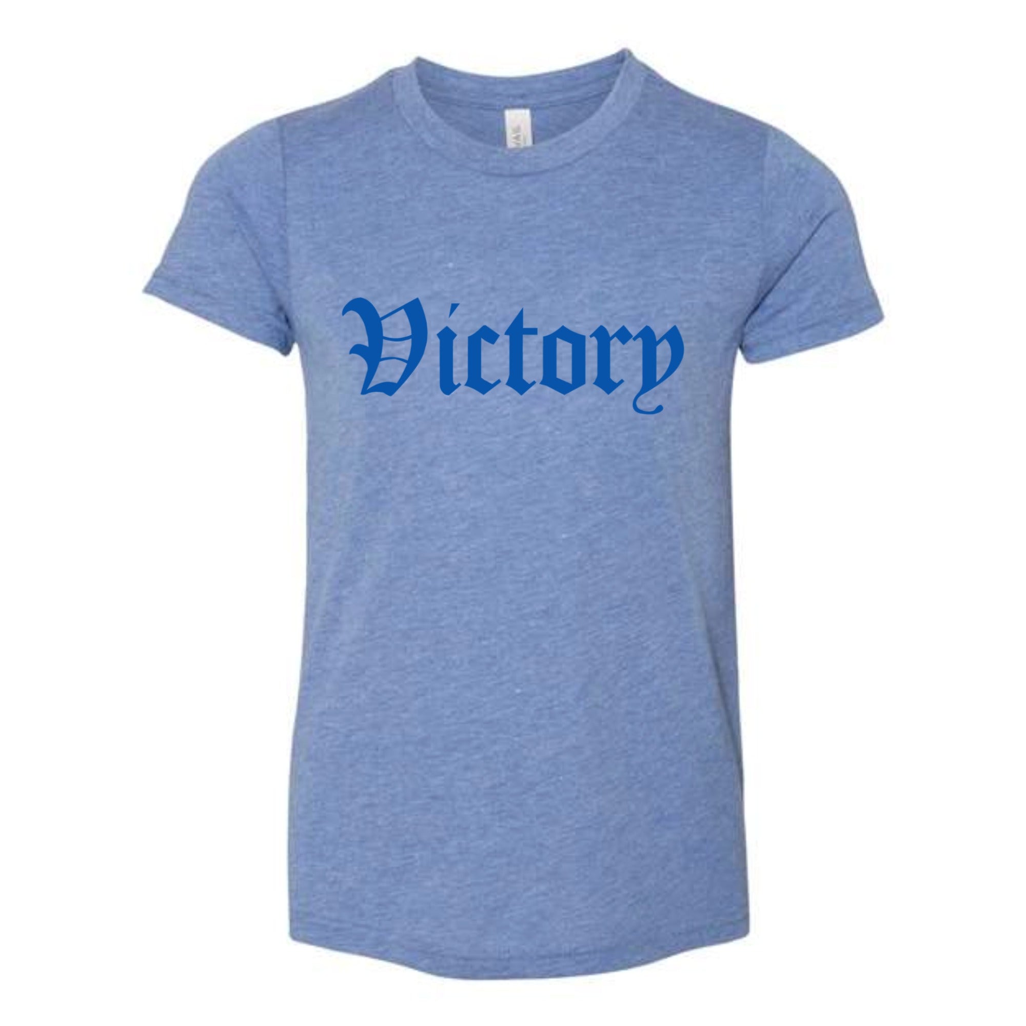 Victory Soccer Vintage Blue Youth Tri-blend Tee