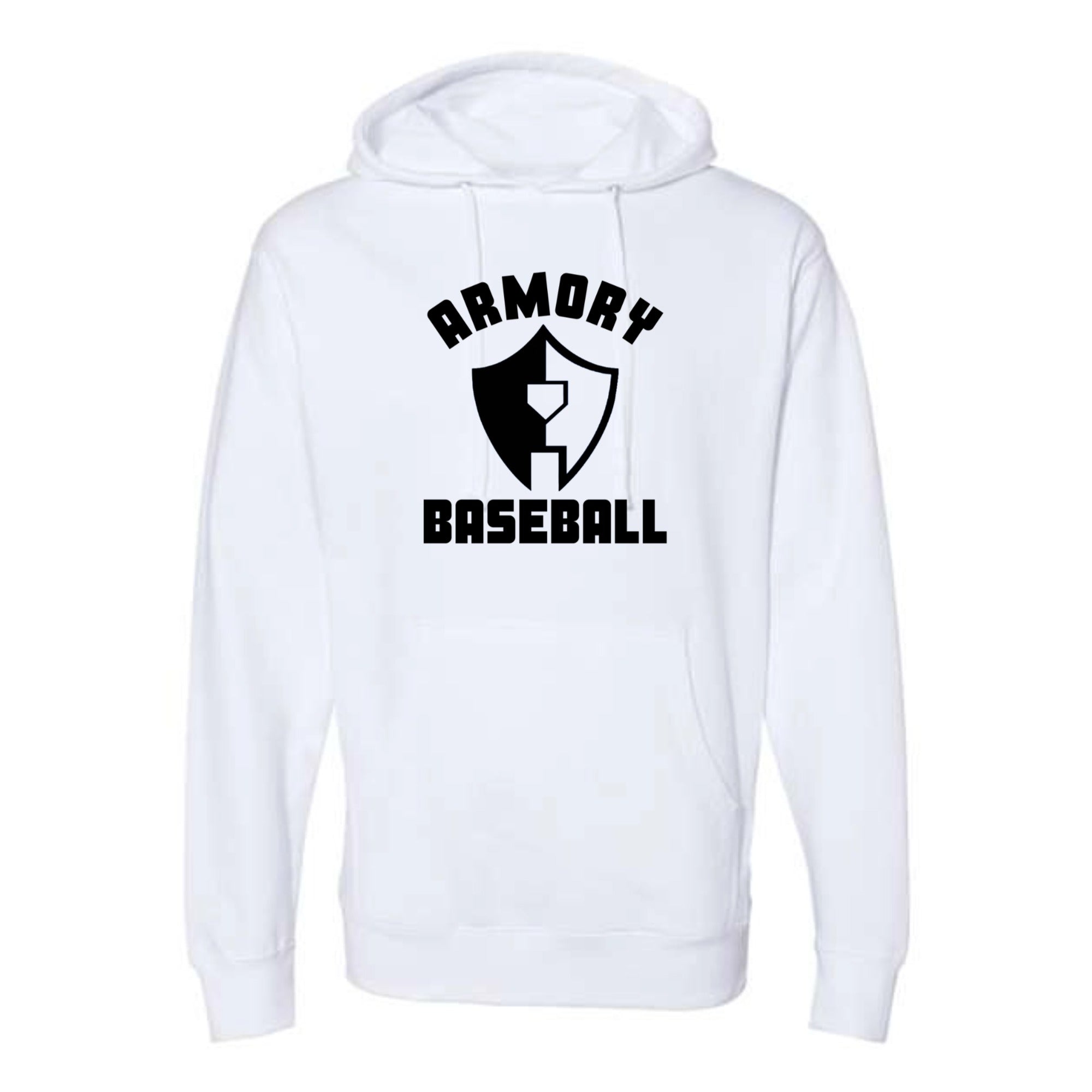 Armory Baseball Logo Midweight Hooded Sweatshirt