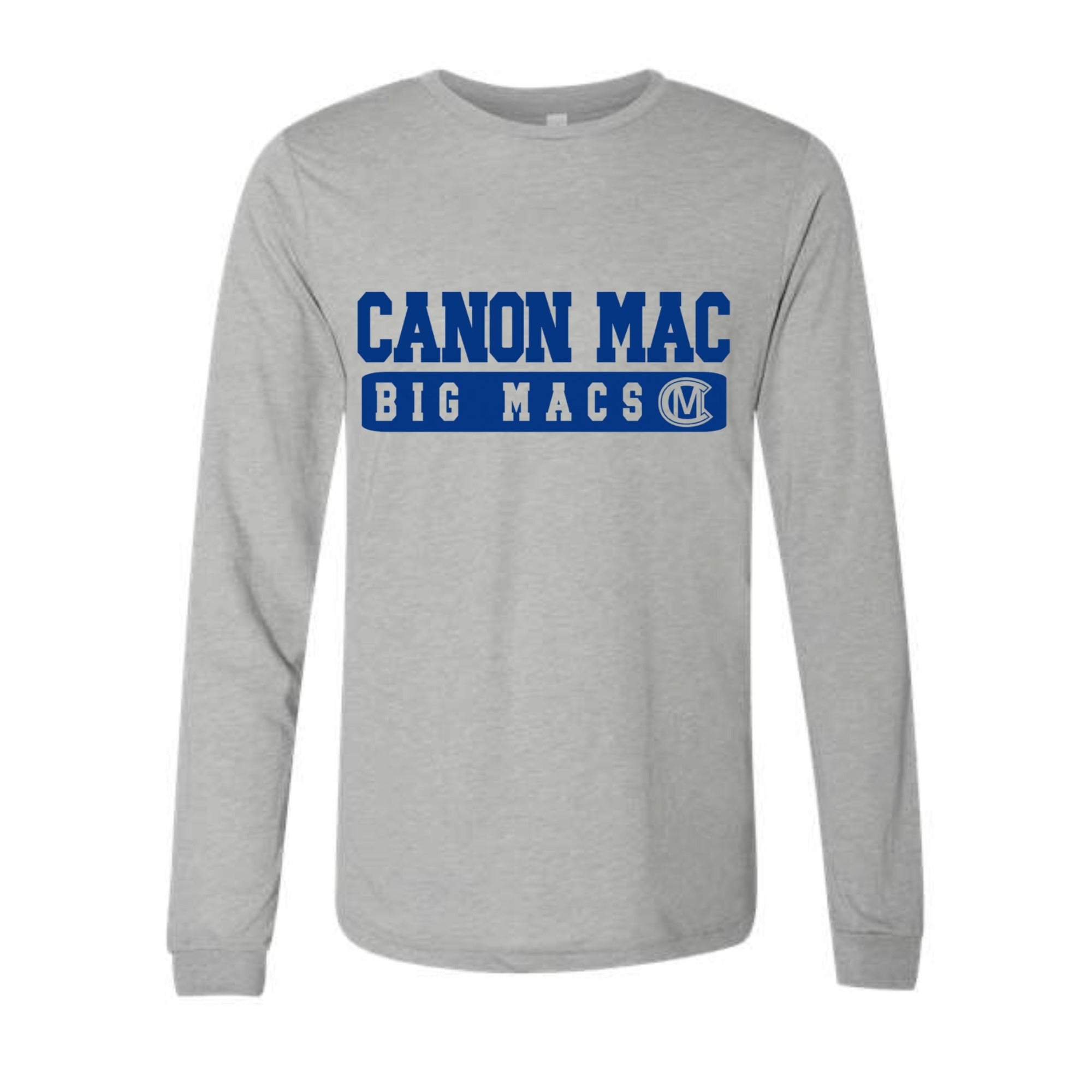 Canon Mac Big Macs Block Long Sleeved Tri-blend Unisex Tee