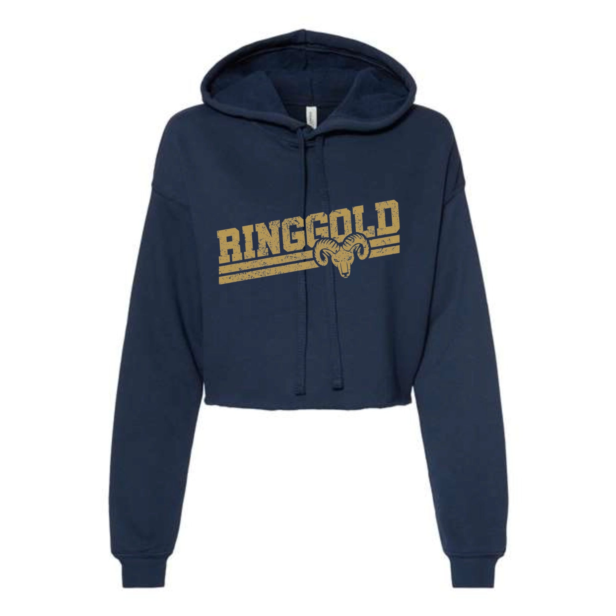 Ringgold Slant Women's Cropped Fleece Hoodie