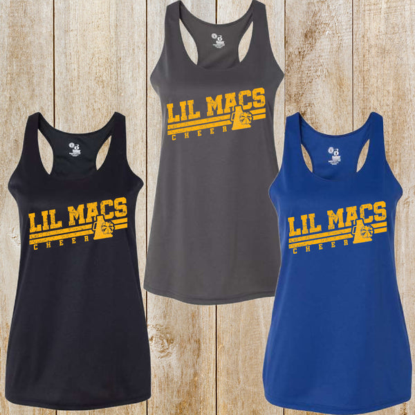 Canon Mac Cheer Badger performance racerback tank