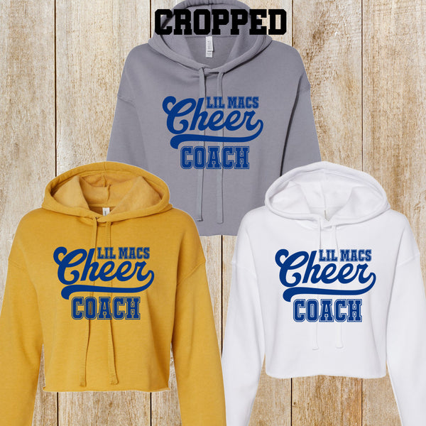 Canon Mac Cheer Coach Bella + Canvas CROP hoodie