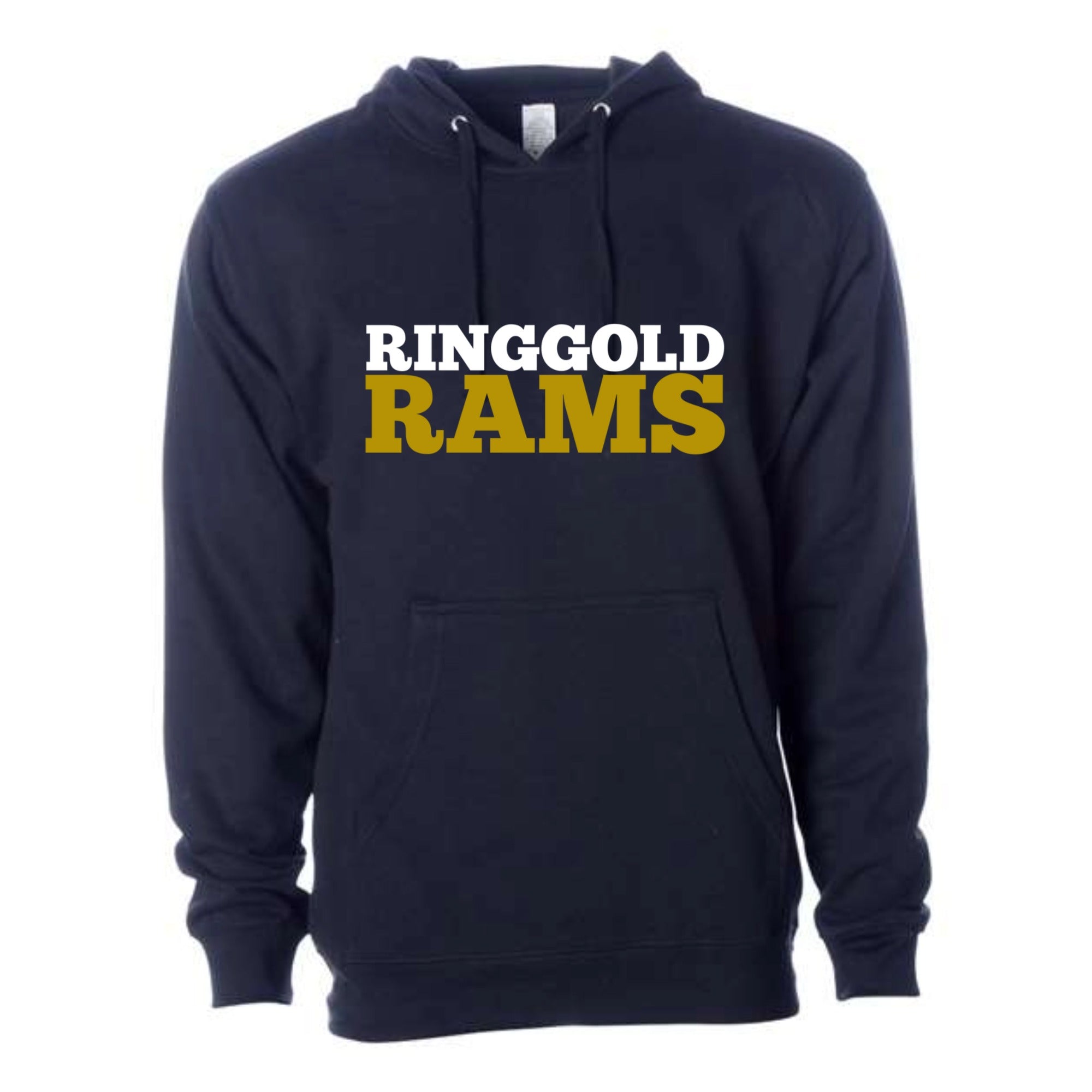 Ringgold Rams Block Midweight Hooded Sweatshirt