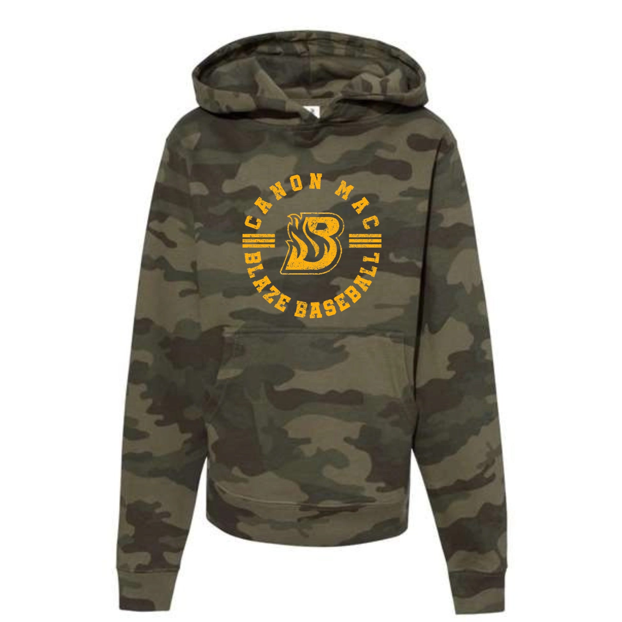 Canon Mac Blaze Circle Youth Camo Hooded Sweatshirt