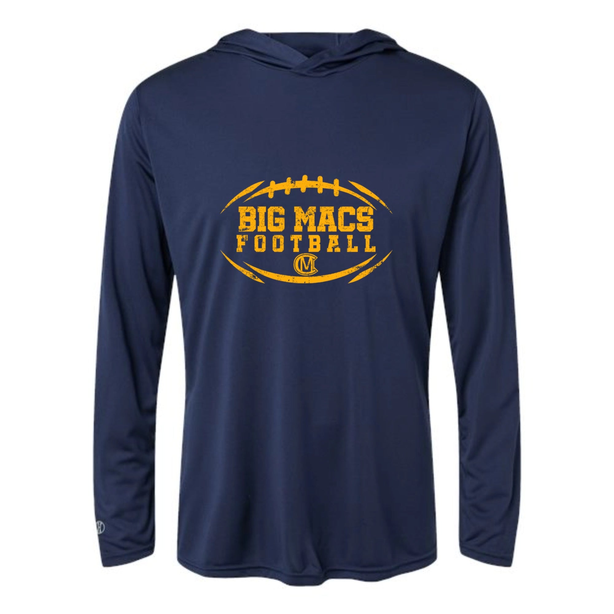 Canon Mac Big Macs Football Unisex Hooded Long Sleeved Performance Tee