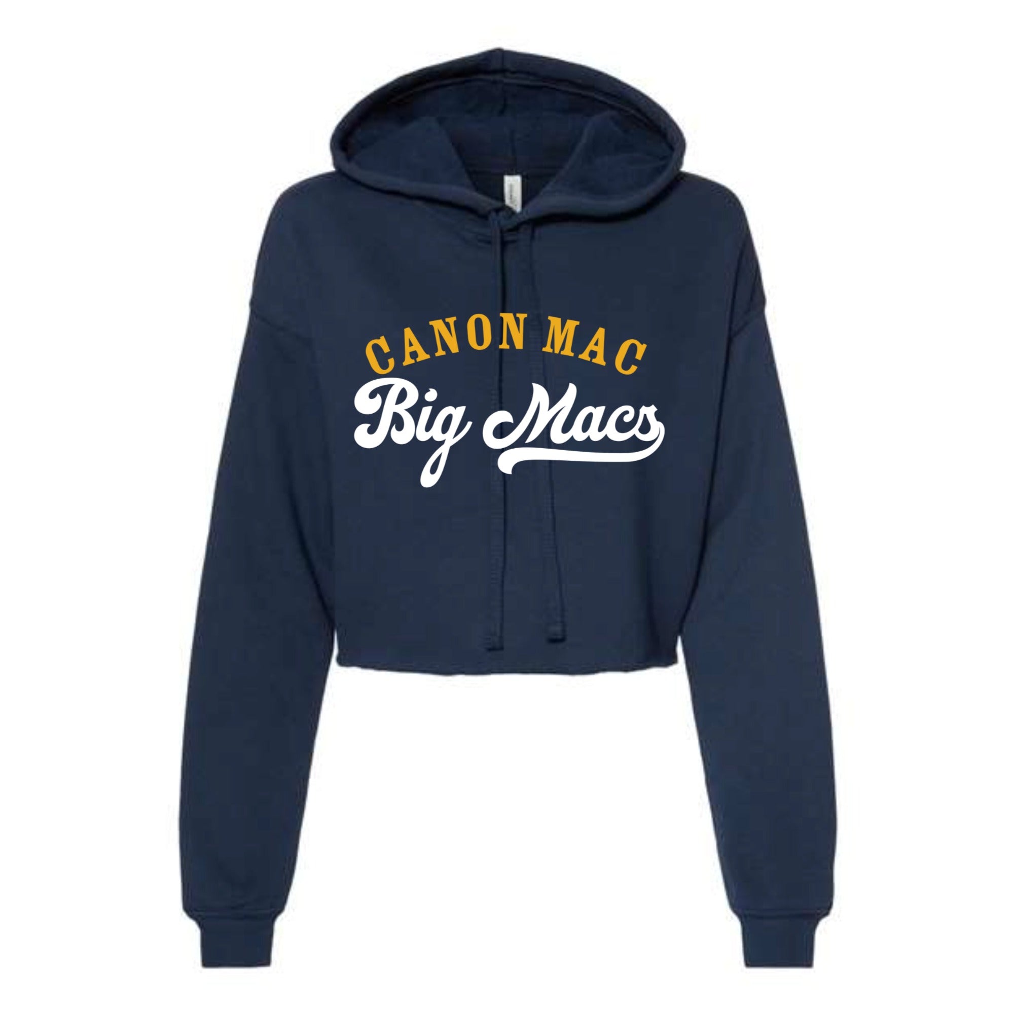 Canon Mac Big Macs Women's Cropped Fleece Hoodie