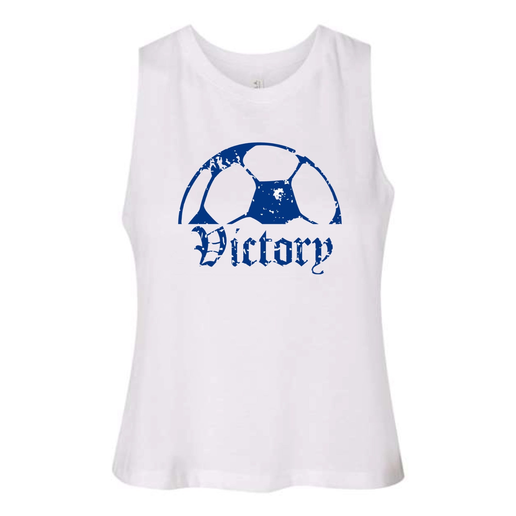 Victory Grunge Women's Cropped Racerback Tank