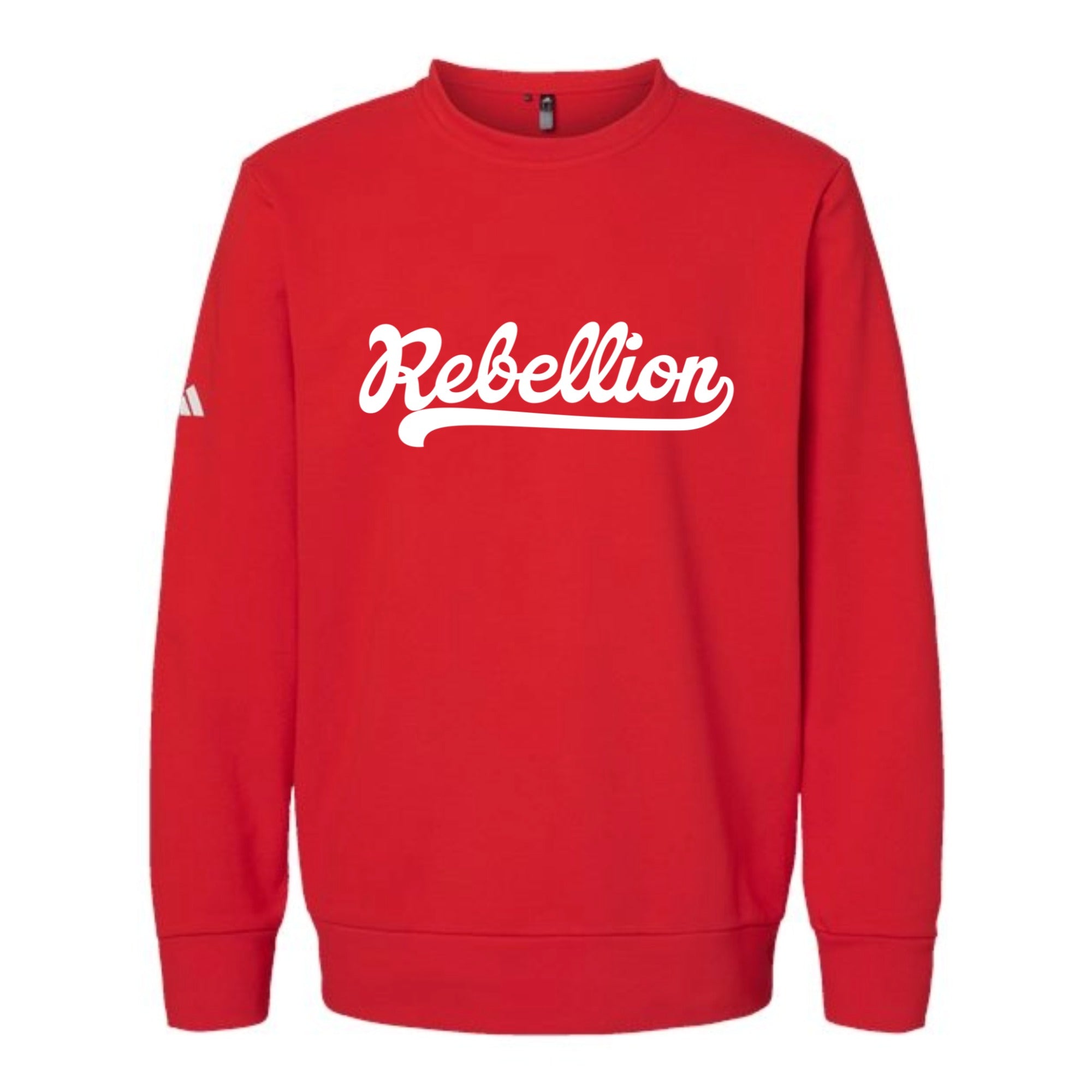 Rebellion Script Fleece Crewneck Unisex Sweatshirt