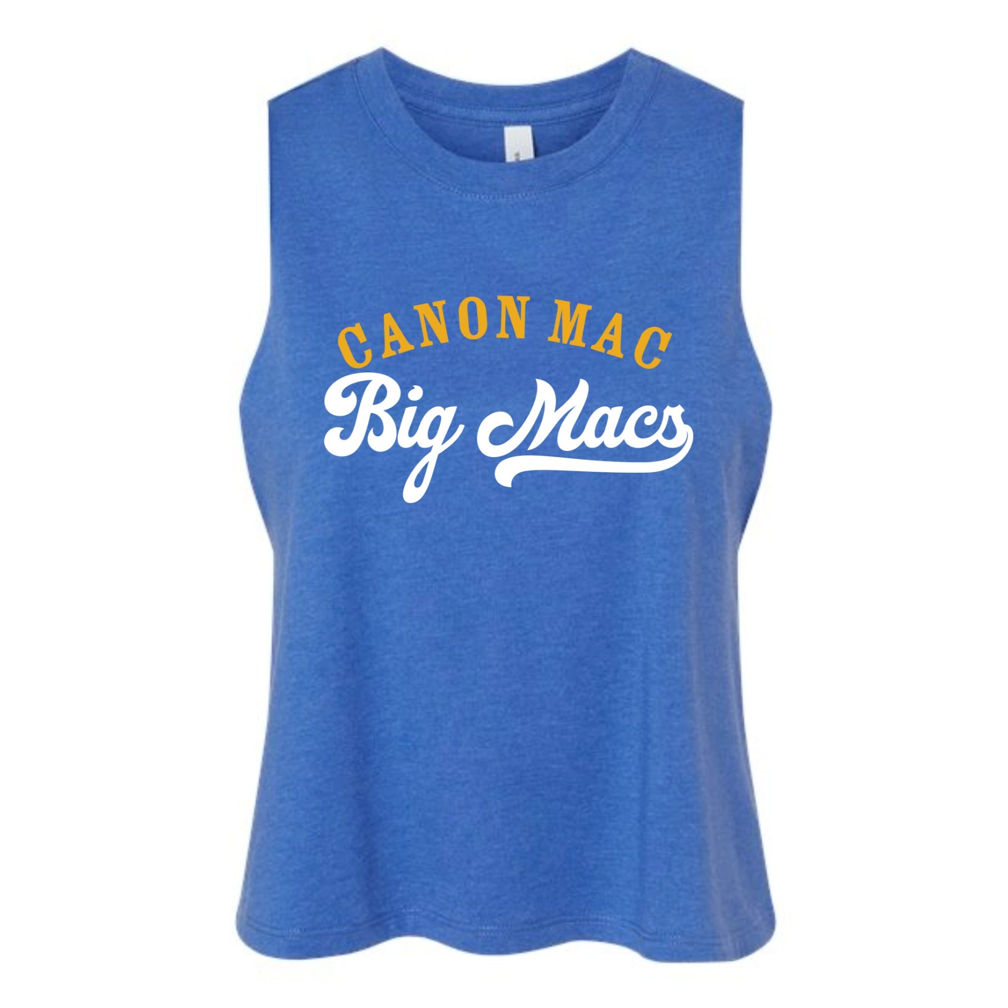 Canon Mac Big Macs Women's Cropped Racerback Tank