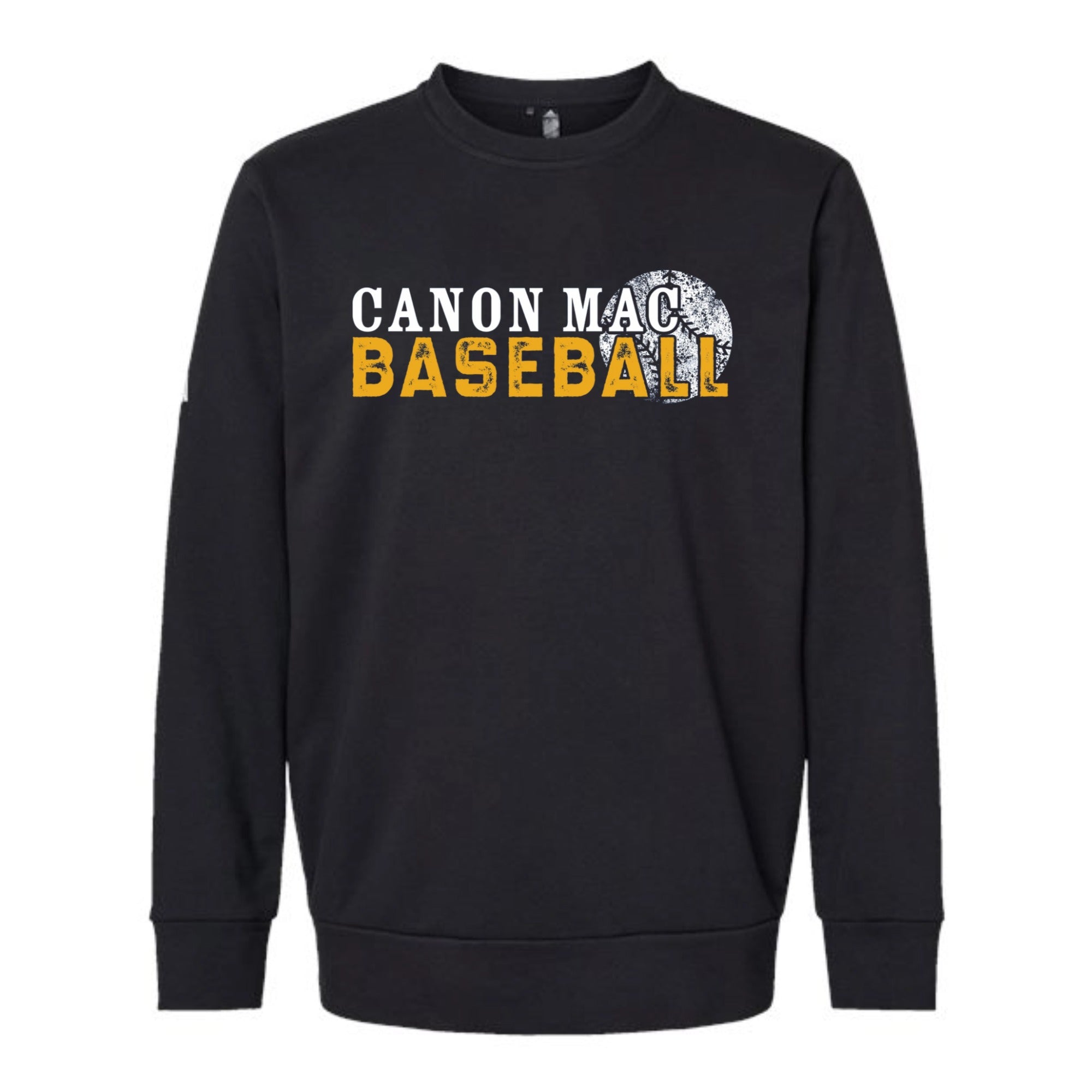 Canon Mac Baseball Distressed Fleece Crewneck Unisex Sweatshirt